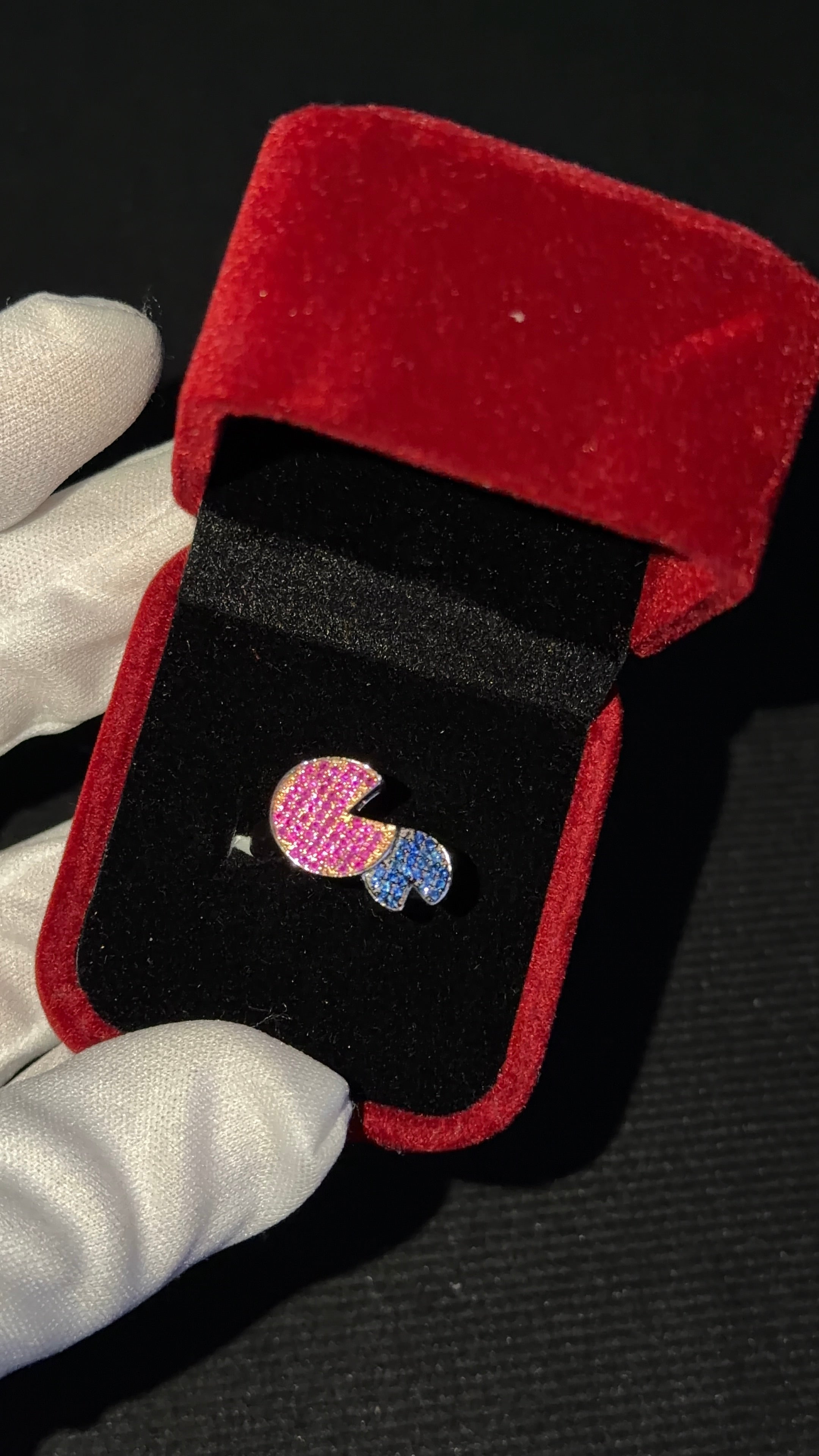 CALIENNA Dual Color Sparkling Ring