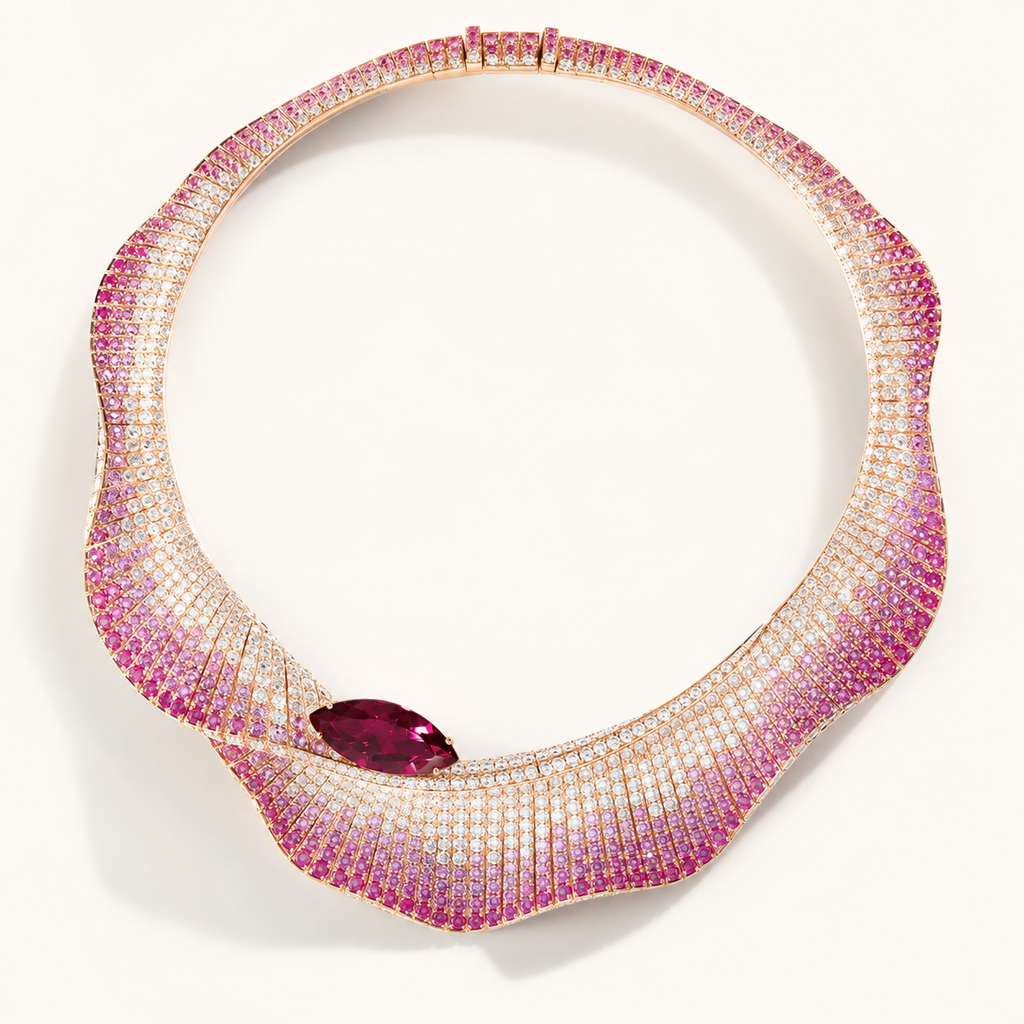 Élan Ruby Pavé Necklace