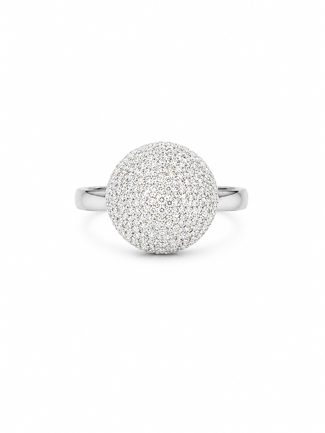 CALIENNA Sparkling Dome Silver Ring 1 of 1