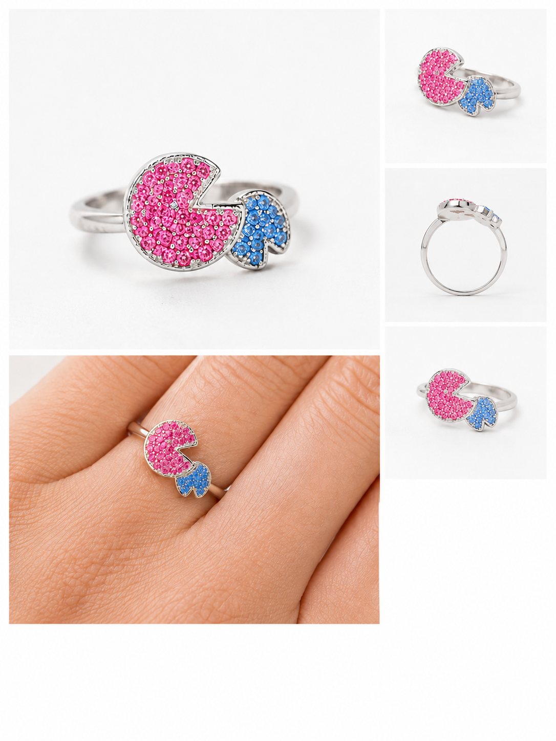 CALIENNA Dual Color Sparkling Ring 1 of 1