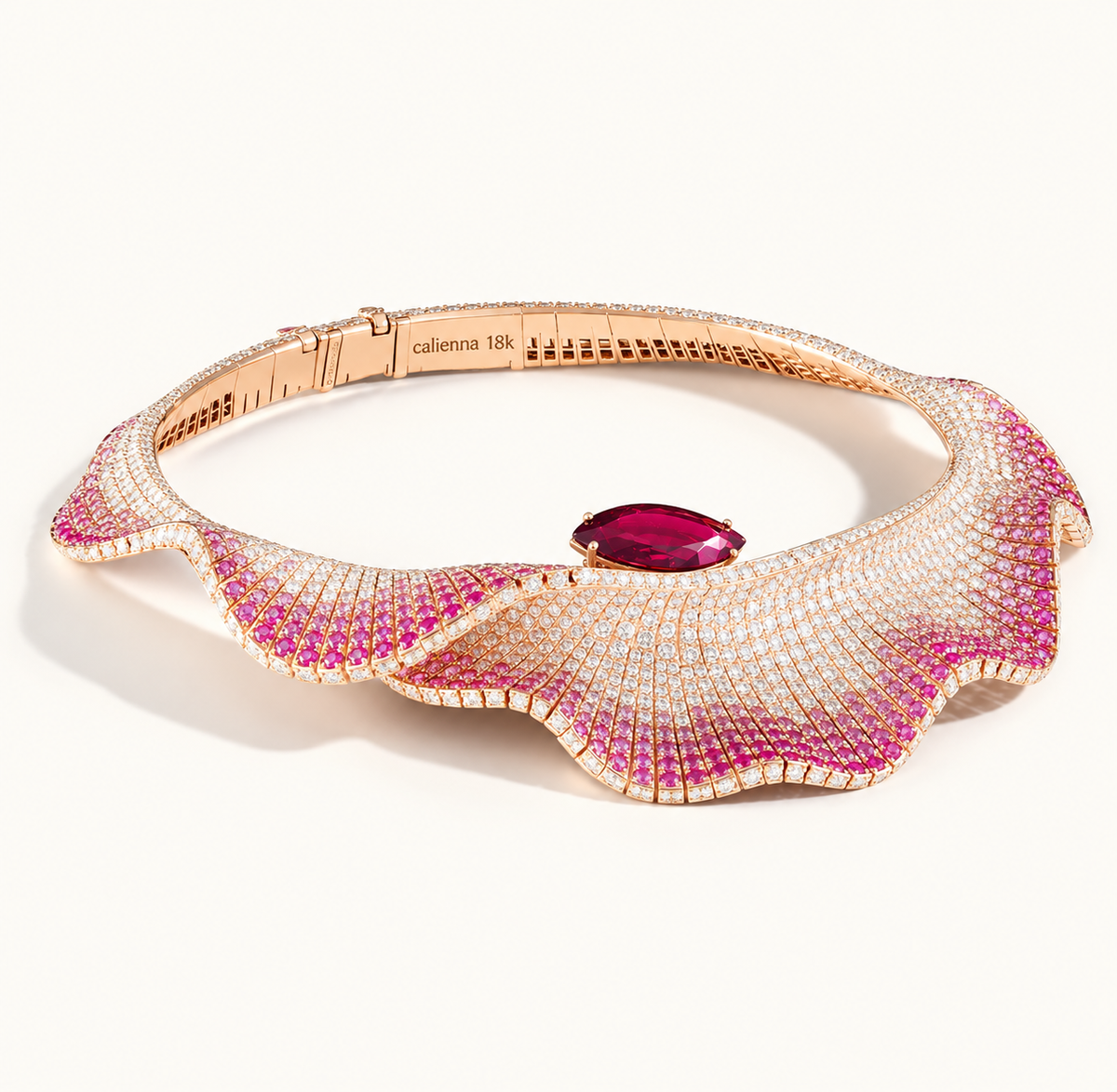 Élan Ruby Pavé Necklace