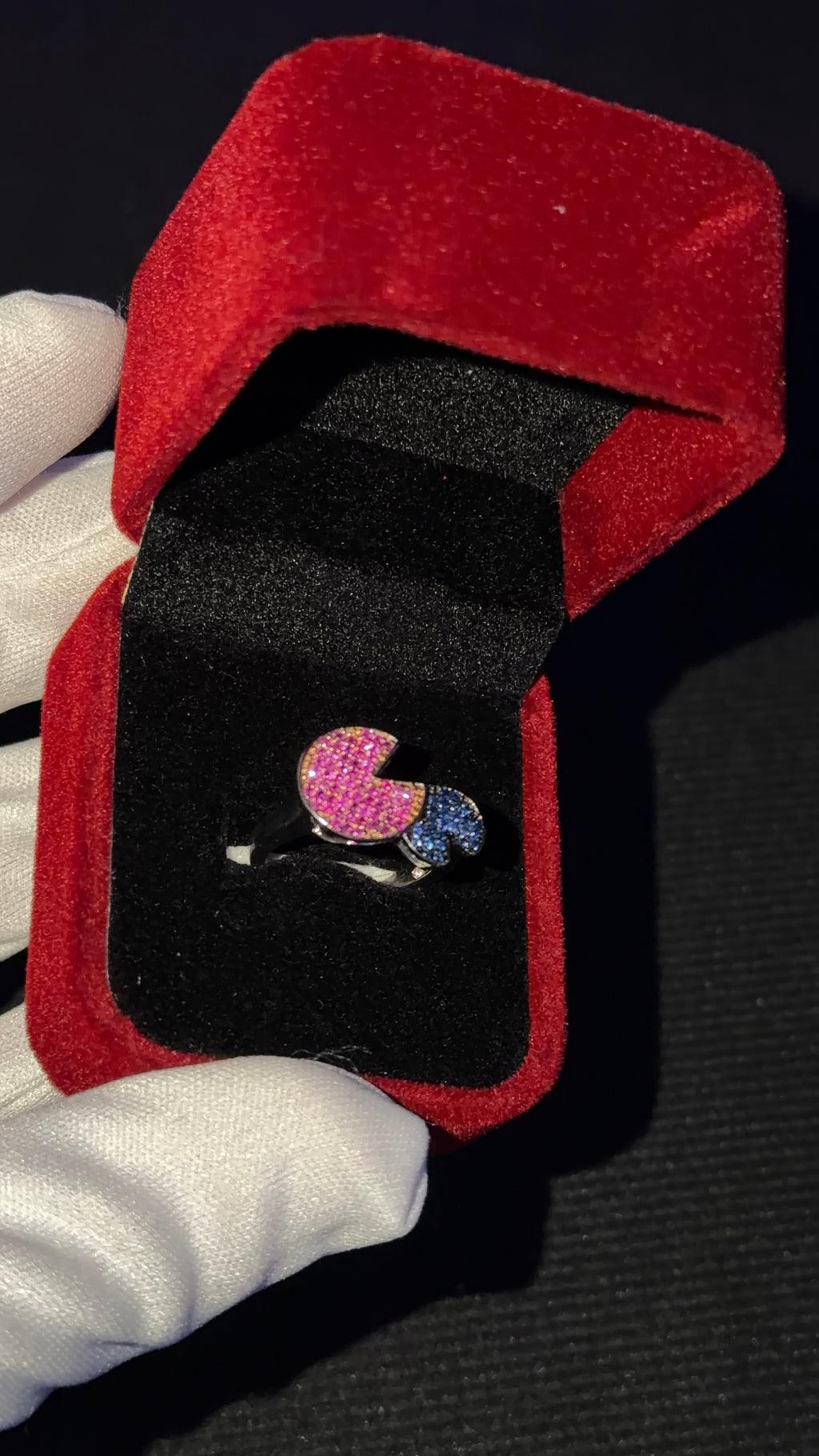 CALIENNA Dual Color Sparkling Ring