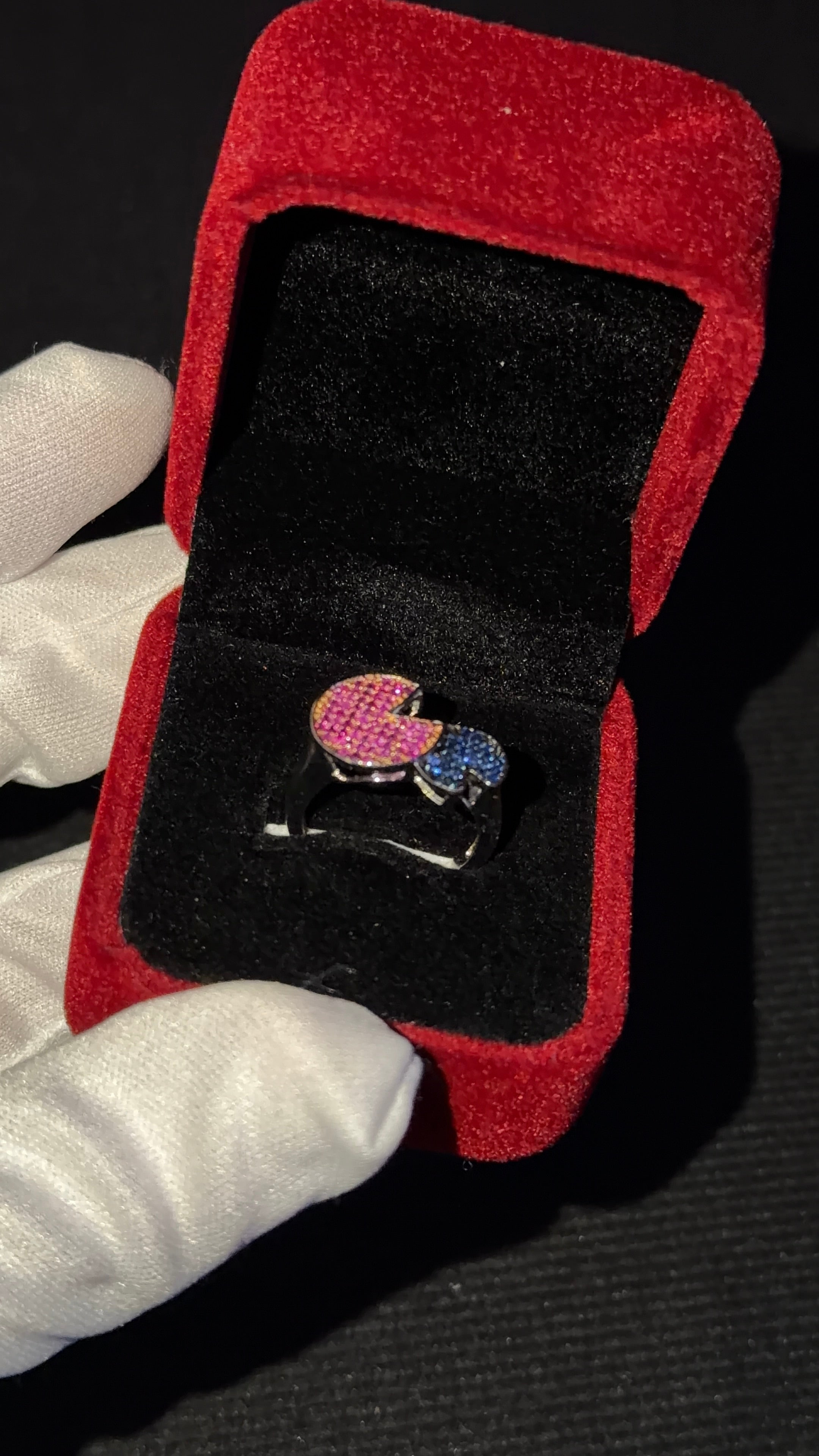 CALIENNA Dual Color Sparkling Ring