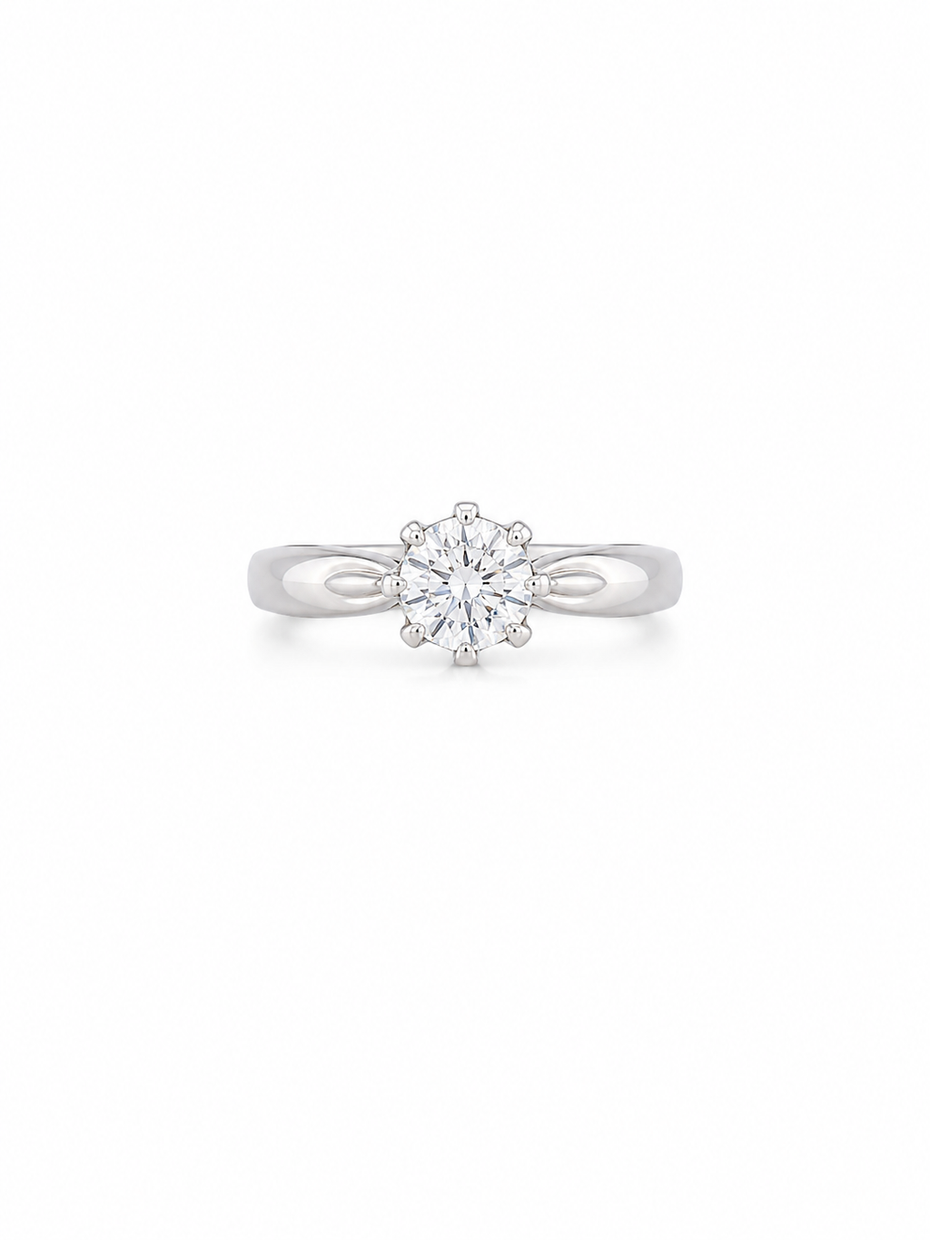 CALIENNA Classic Solitaire Silver Ring