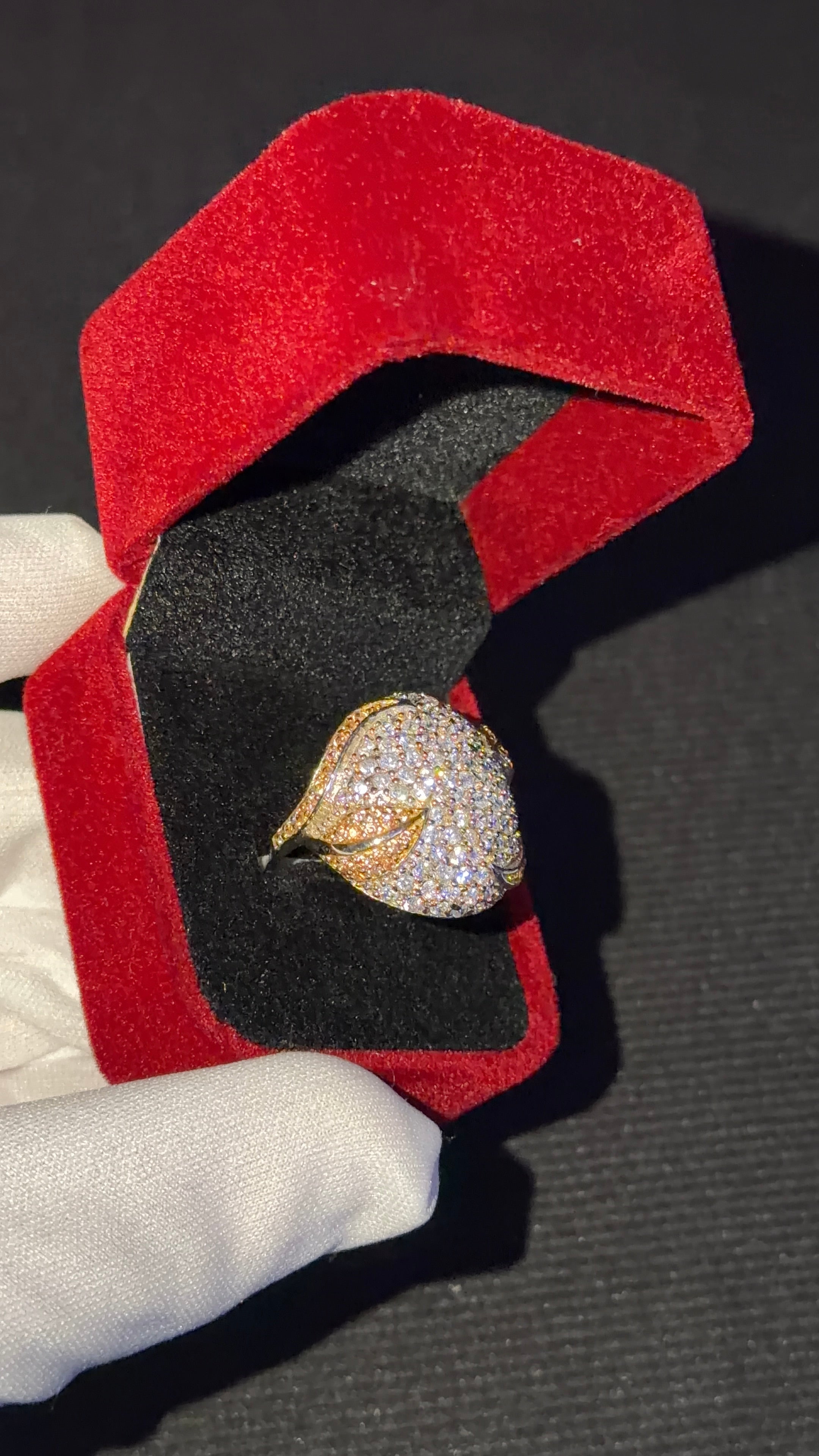 CALIENNA Gold Crystal Ring