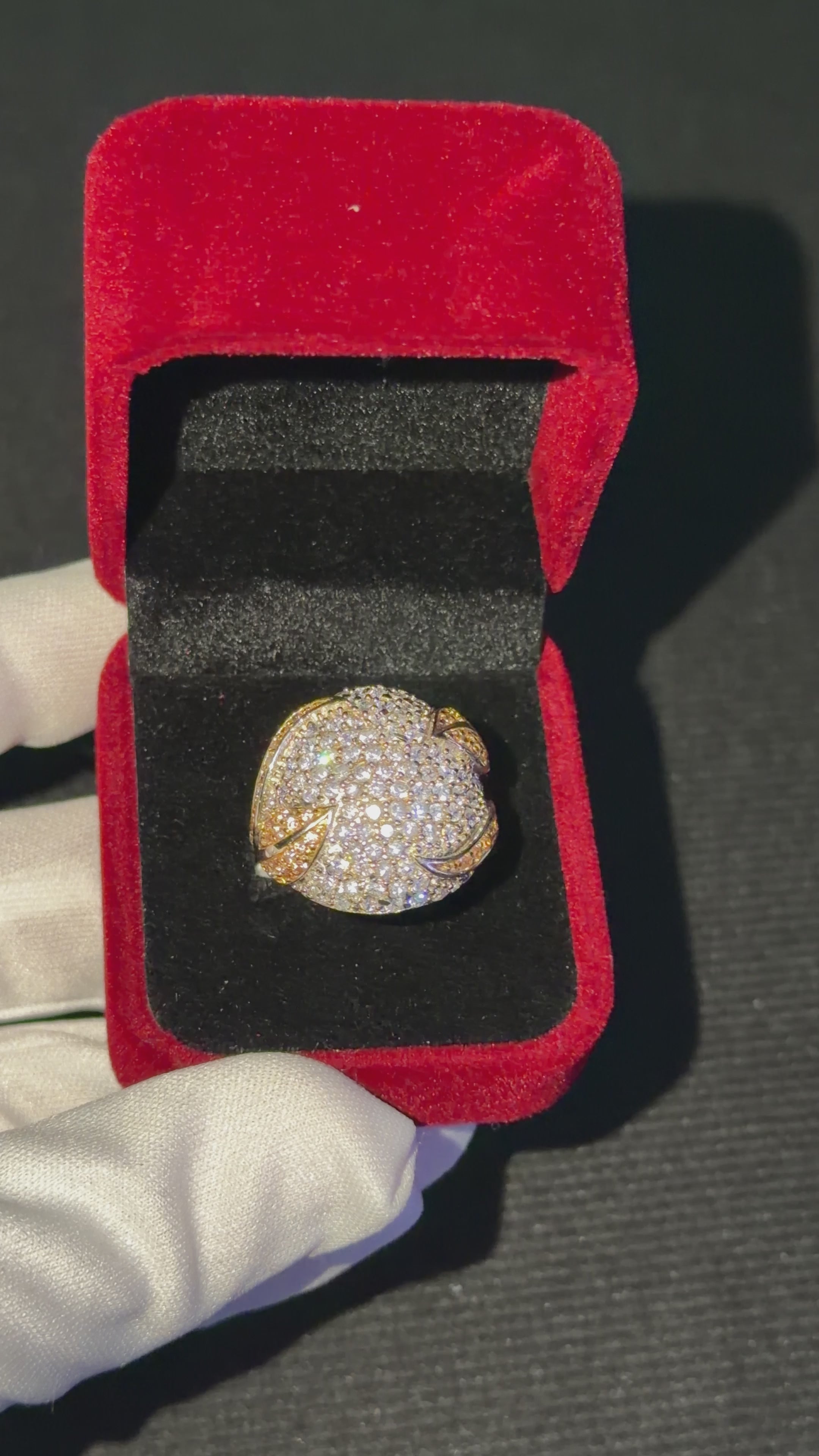 CALIENNA Gold Crystal Ring