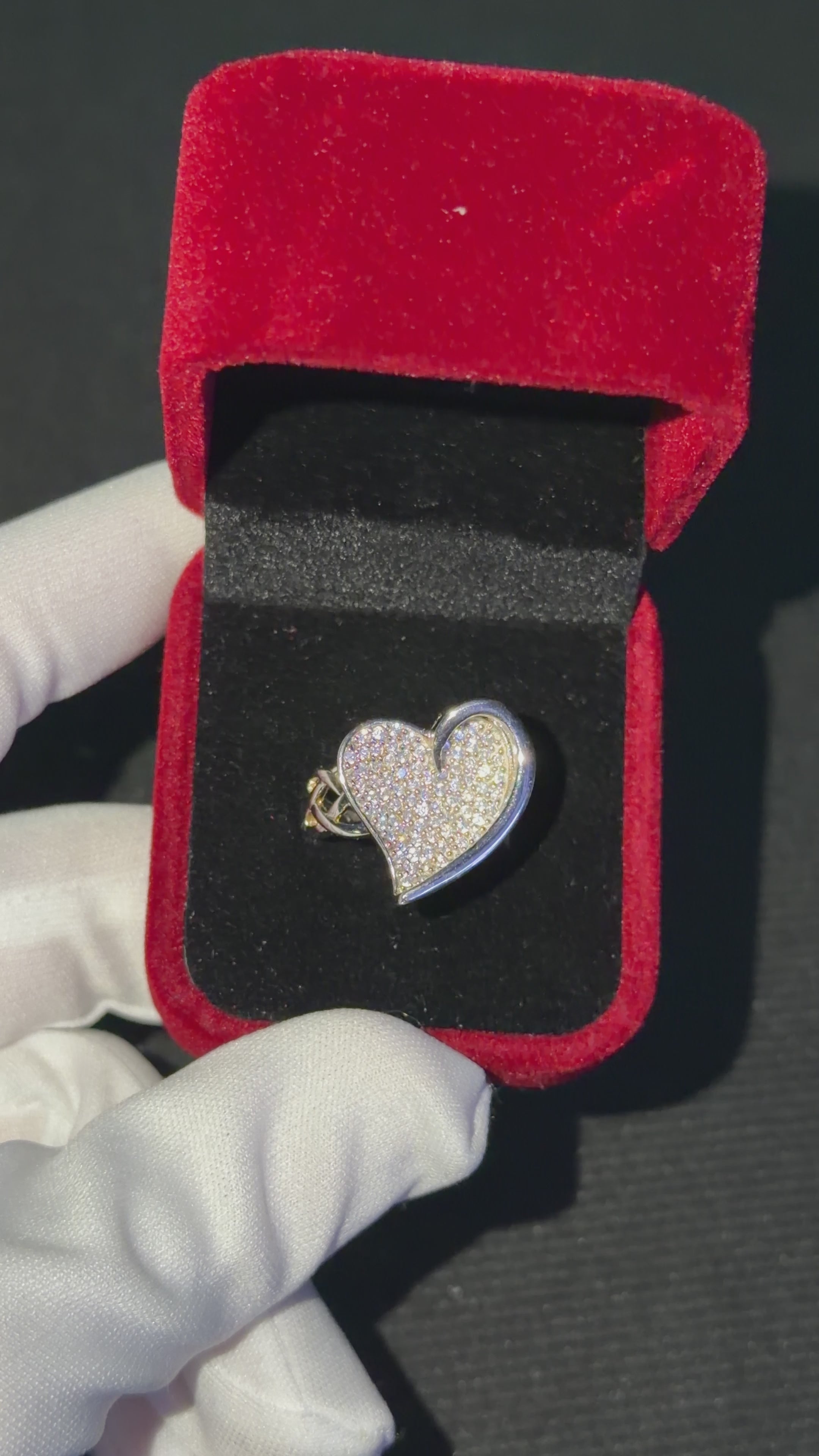 CALIENNA Sparkling Heart Silver Ring