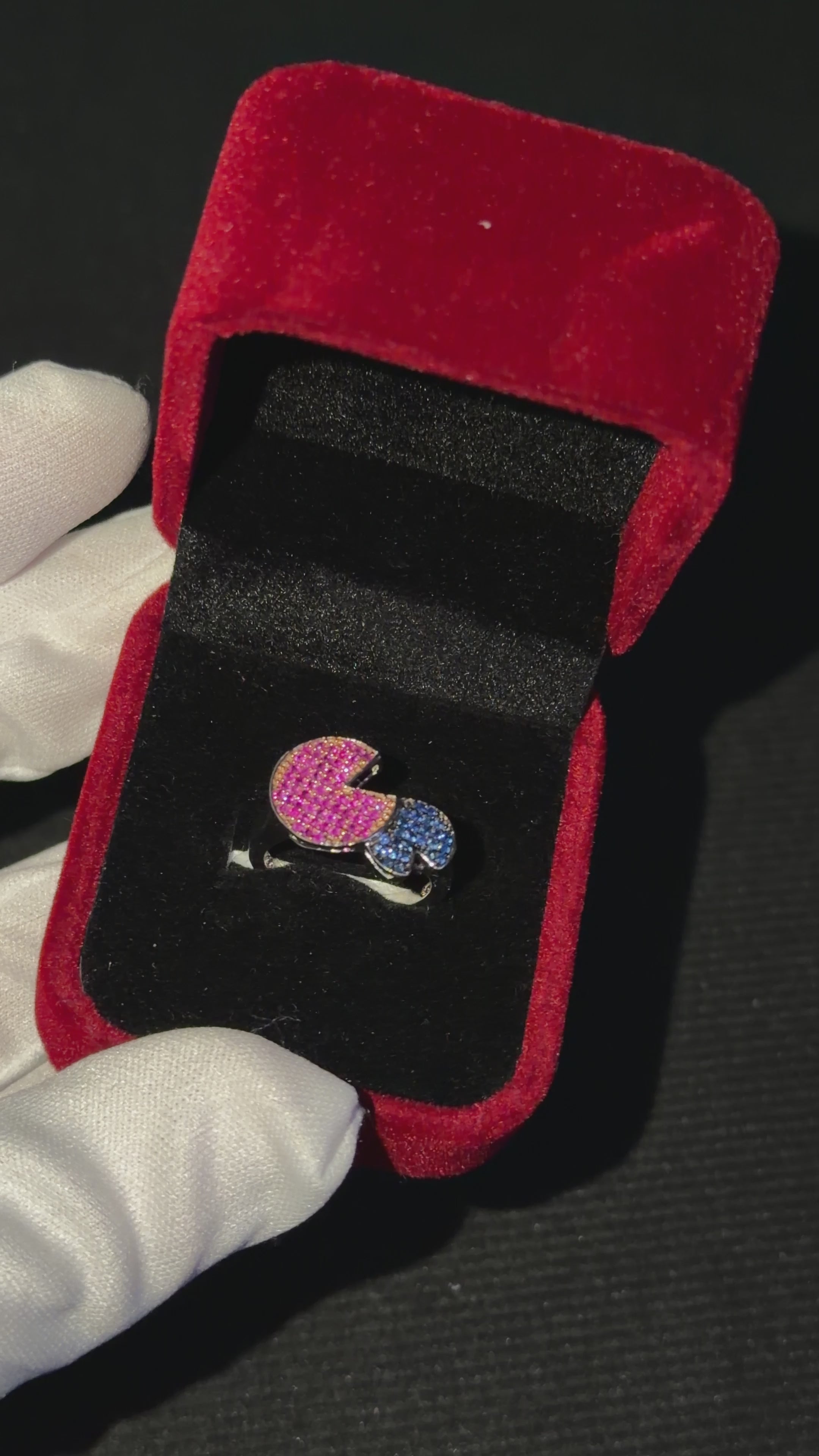 CALIENNA Dual Color Sparkling Ring